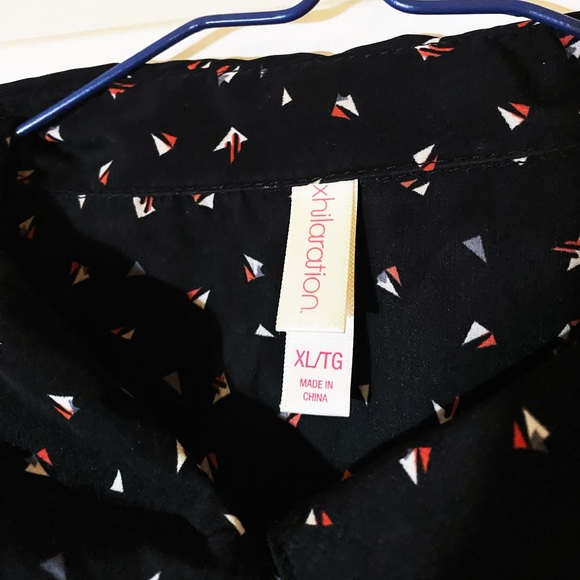 XHILARATION patterned midi dress size XL (fits M/L) - Picture 3 of 6